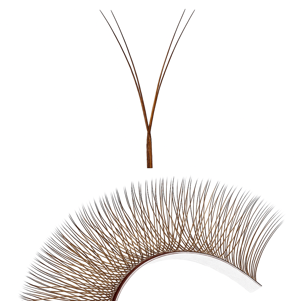 YY 0.07 Brown Lashes