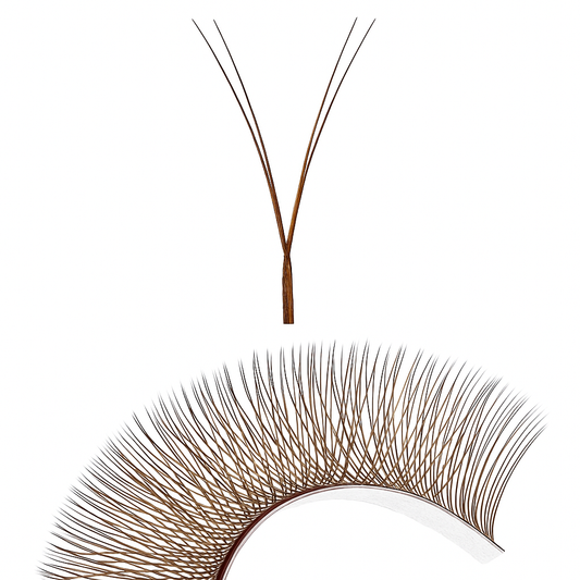 YY 0.07 Brown Lashes